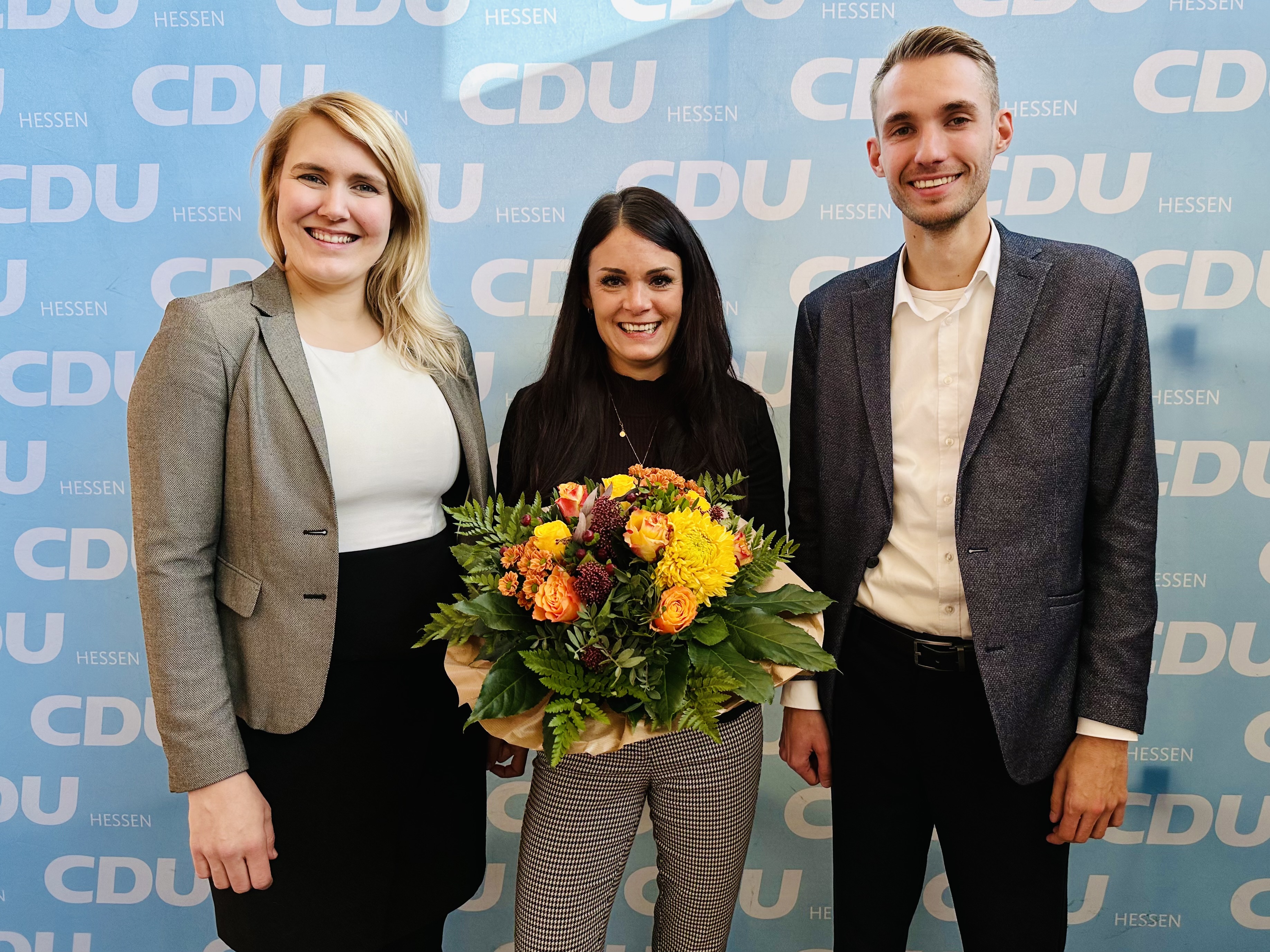 v.l.CDU Kreisvorsitzende Anna-Maria Bischof, Christin Ziegler, Dennis Dring